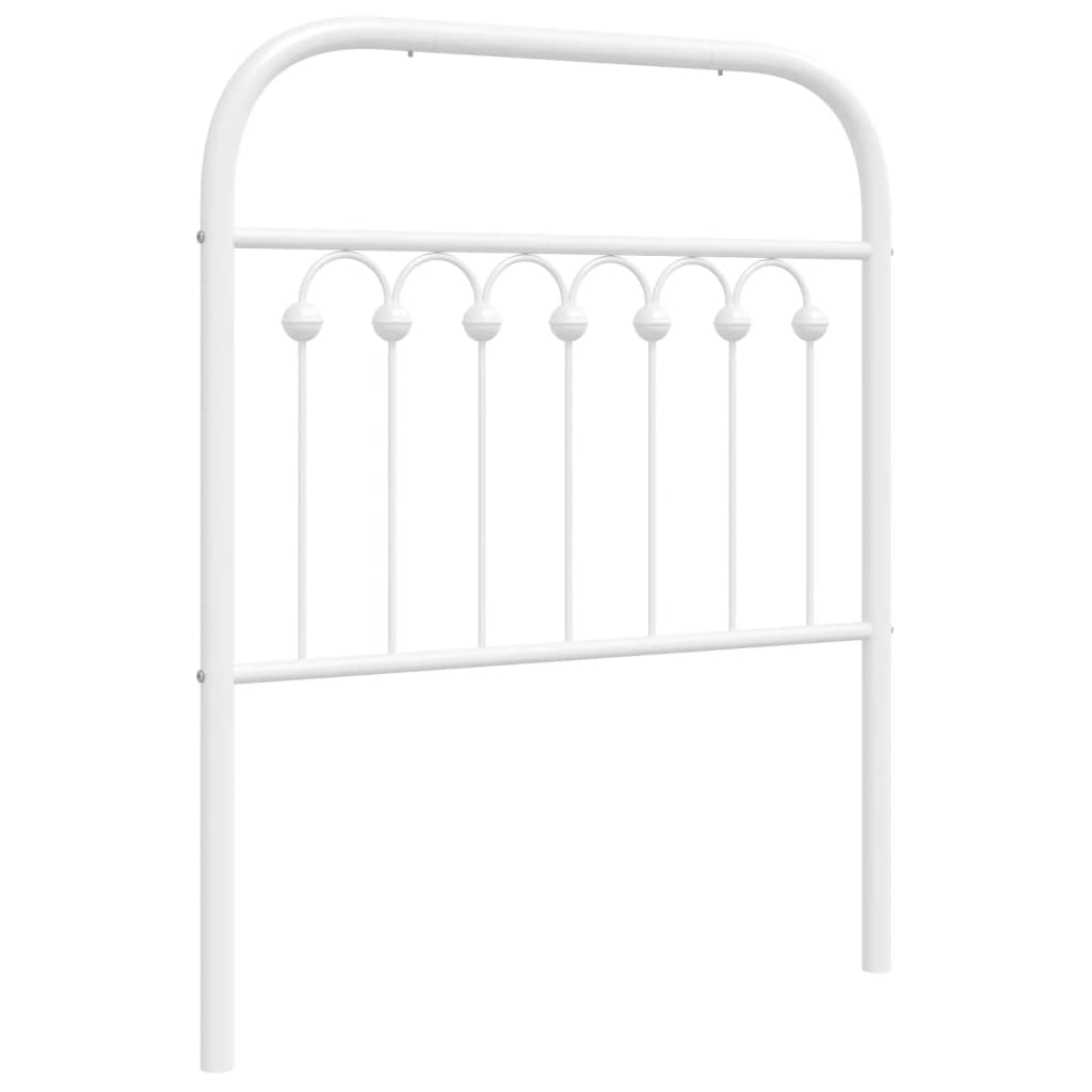 Elegant White Metal Headboard - 80 cm for Stylish Bedrooms