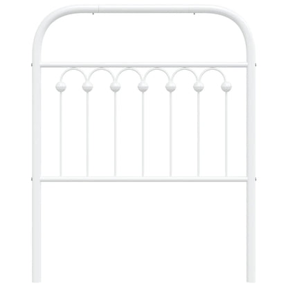 Elegant White Metal Headboard - 80 cm for Stylish Bedrooms