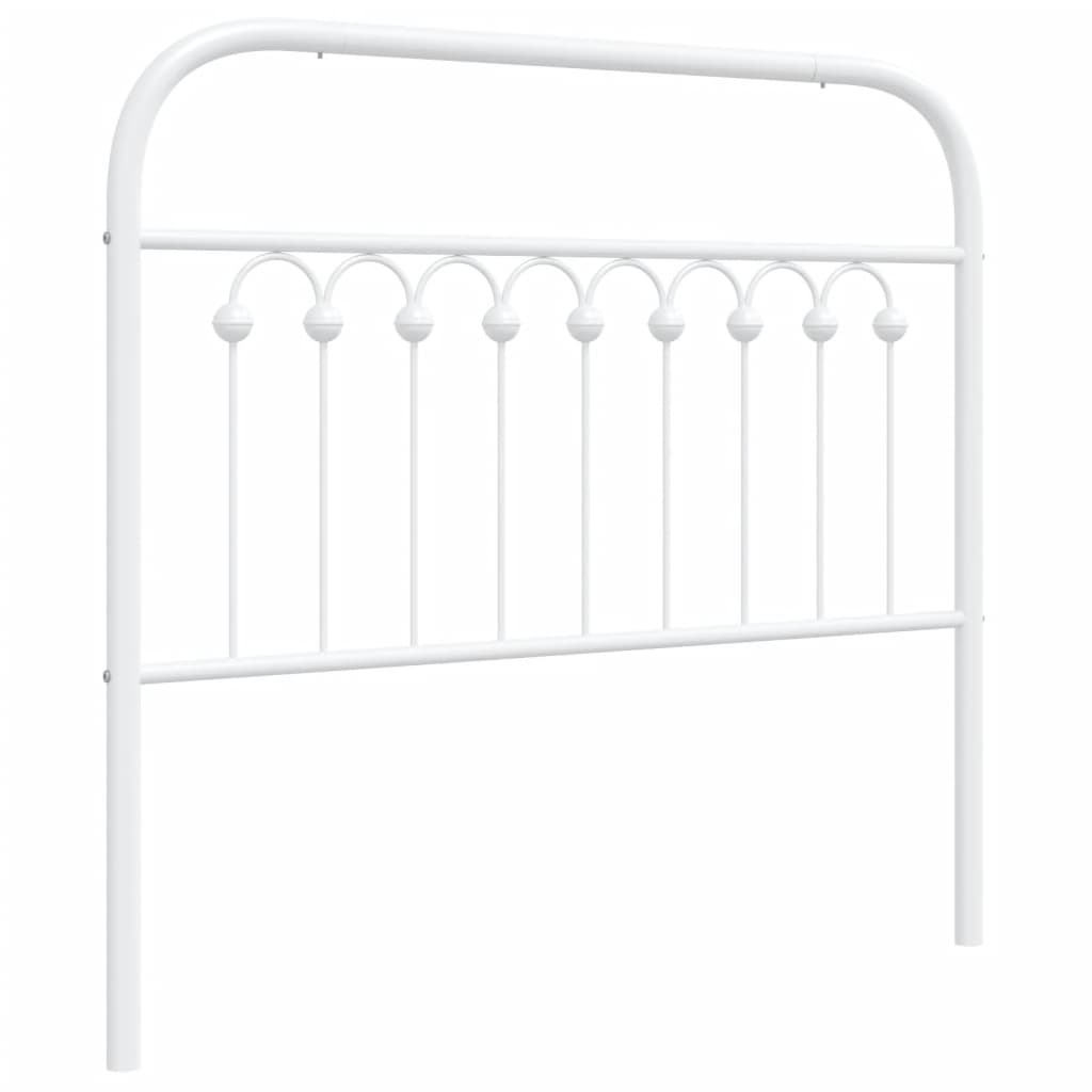 Elegant White Metal Headboard - 100 cm for Stylish Bedrooms