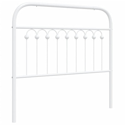 Elegant White Metal Headboard - 100 cm for Stylish Bedrooms