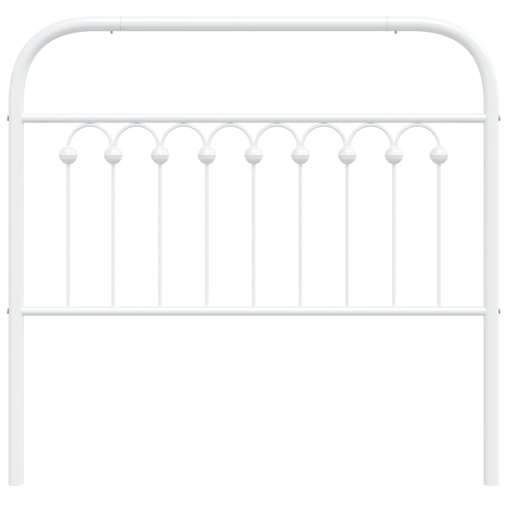 Elegant White Metal Headboard - 100 cm for Stylish Bedrooms