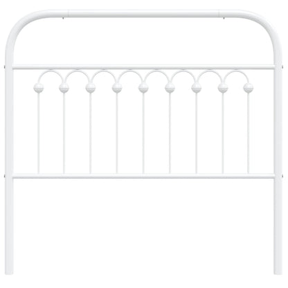 Elegant White Metal Headboard - 100 cm for Stylish Bedrooms