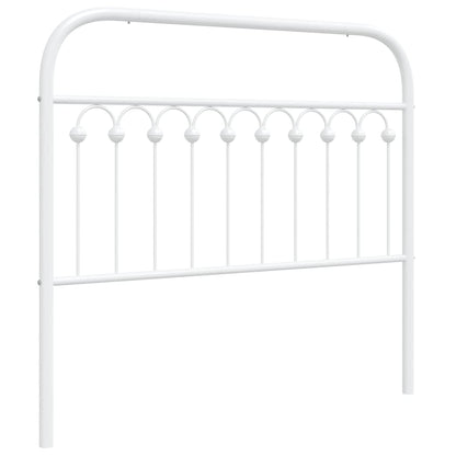 White Metal Headboard - Elegant 107 cm Design for Modern Bedrooms