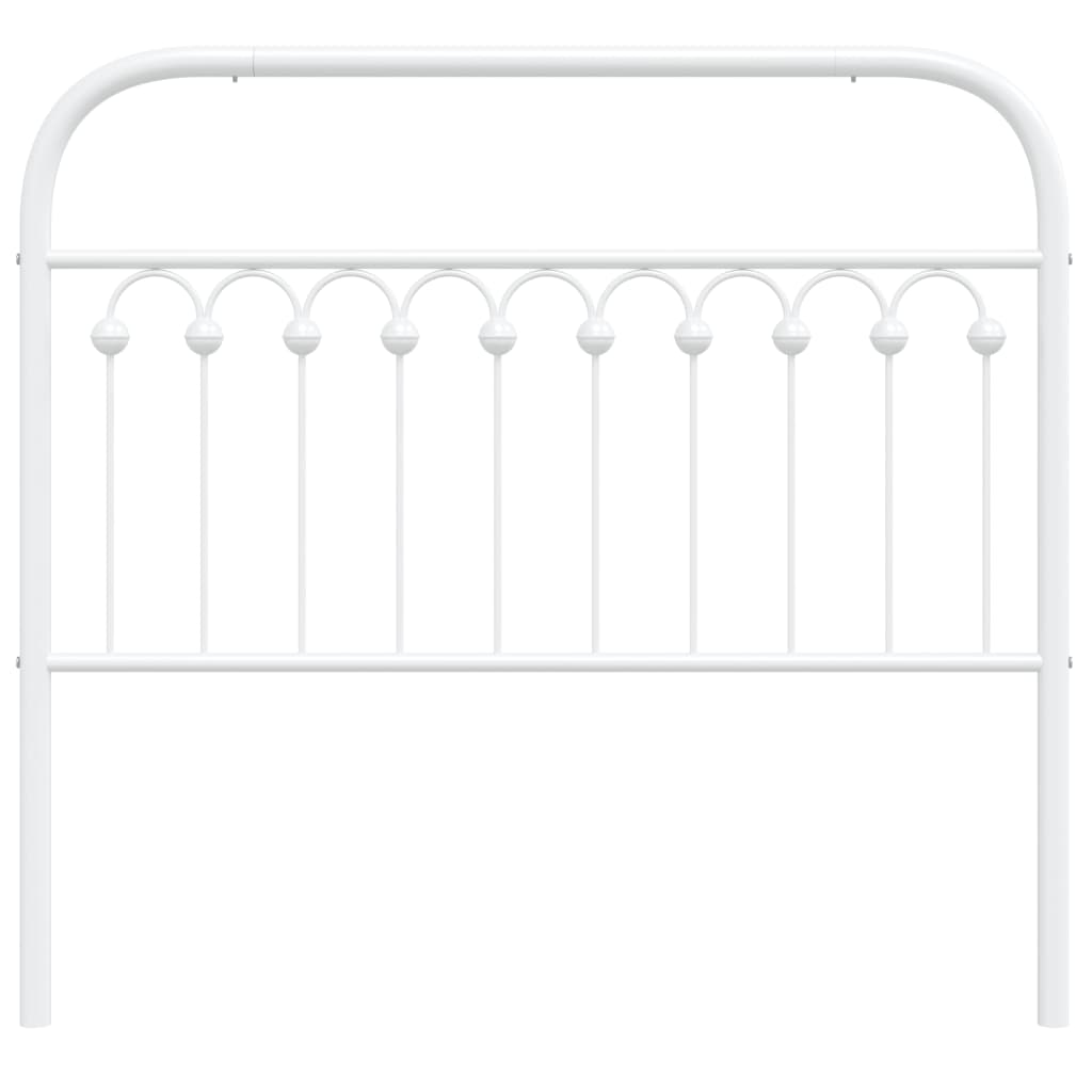 White Metal Headboard - Elegant 107 cm Design for Modern Bedrooms