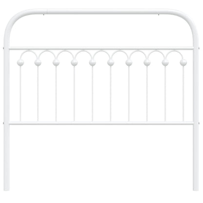White Metal Headboard - Elegant 107 cm Design for Modern Bedrooms
