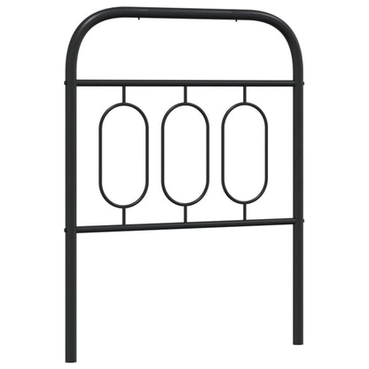 Elegant Black Metal Headboard - 75 cm | Stylish Bedroom Decor