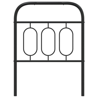Elegant Black Metal Headboard - 75 cm | Stylish Bedroom Decor
