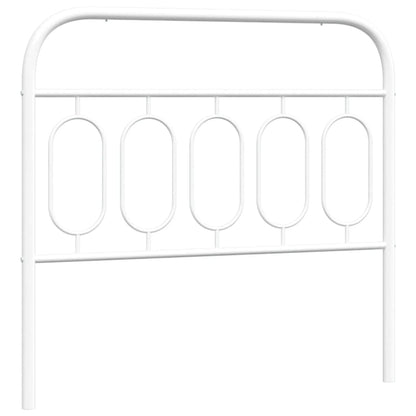 White Metal Headboard — Elegant & Sturdy, 100 cm