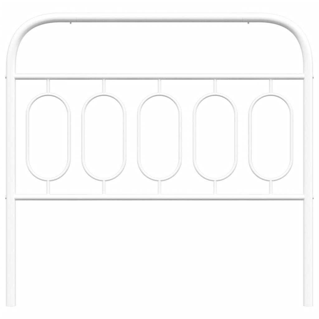 White Metal Headboard — Elegant & Sturdy, 100 cm