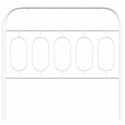 White Metal Headboard — Elegant & Sturdy, 100 cm