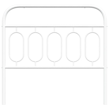 Elegant White Metal Headboard - 107 cm for Stylish Bedroom Decor