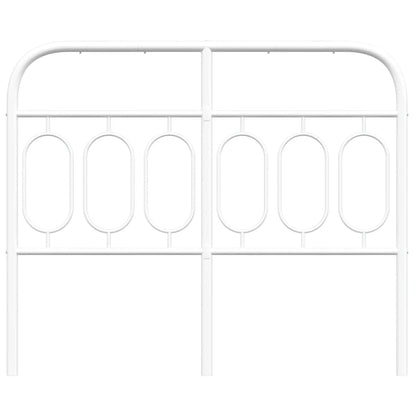 White Metal Headboard 120cm - Stylish & Durable Bedroom Decor