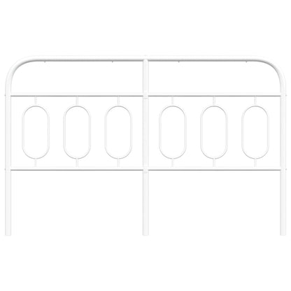 Elegant White Metal Headboard - 137 cm Bedroom Centerpiece