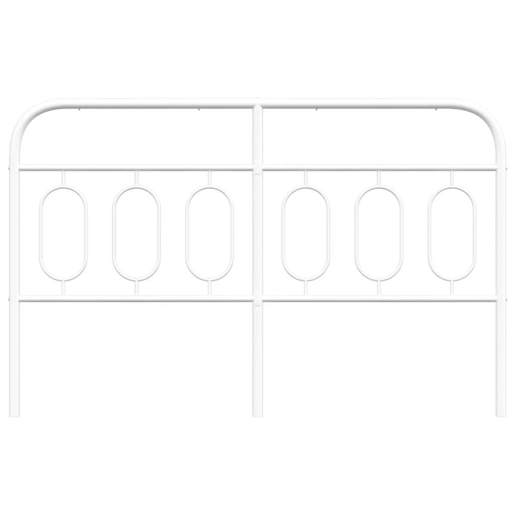 Elegant White Metal Headboard - 140 cm for Stylish Bedrooms