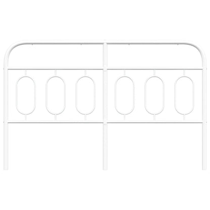 Elegant White Metal Headboard - 140 cm for Stylish Bedrooms