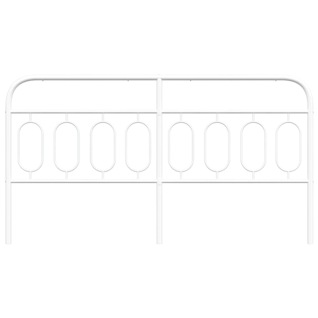 Elegant White Metal Headboard - 183 cm | Stylish Bedroom Decor