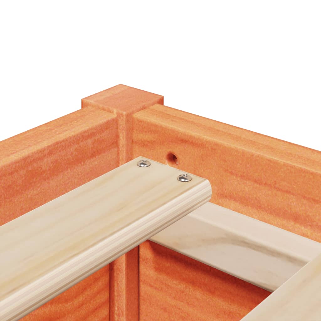 Solid Pine Wood Bed Frame in Wax Brown - 90x190 cm Single Size