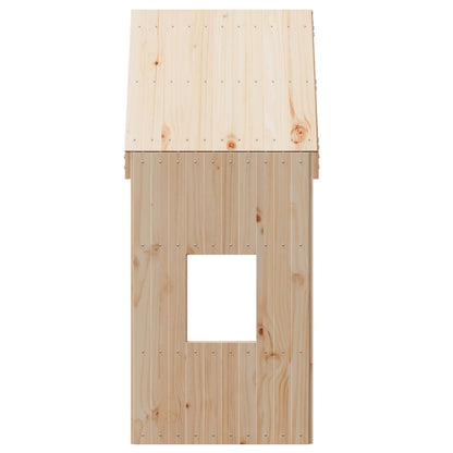 Solid Pine Kids' Bed with Roof - 60x89x134.5 cm