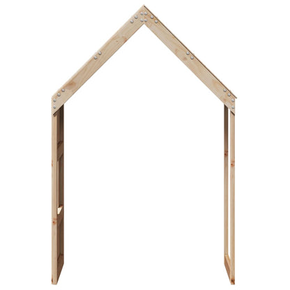 Solid Pine Kids' Bed with Roof - 60x89x134.5 cm