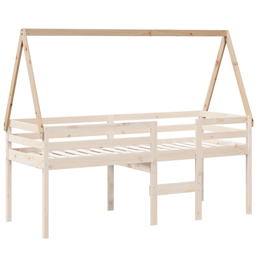 Solid Pine Kids' Roof Bed, 209x95.5x88 cm - Fun & Durable Design