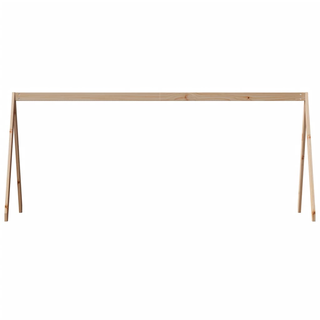 Solid Pine Kids' Bed with Roof - 199x80.5x88 cm | Cozy & Durable