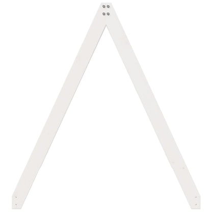 Kids' Pine Bed Roof White 199x80.5x88 cm - Solid Wood Frame