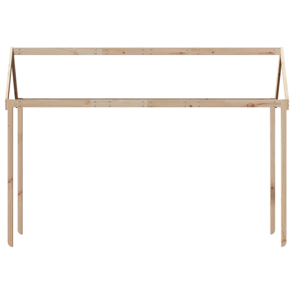 Solid Pine Kids' Bed with Roof - 207x80.5x151.5 cm