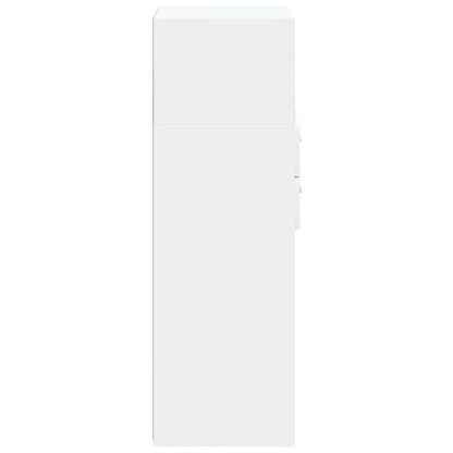 Highboard White 30x42.5x124 cm Engineered Wood