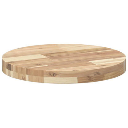 Acacia Solid Wood Table Top Round Ø40x4 cm - Natural Finish