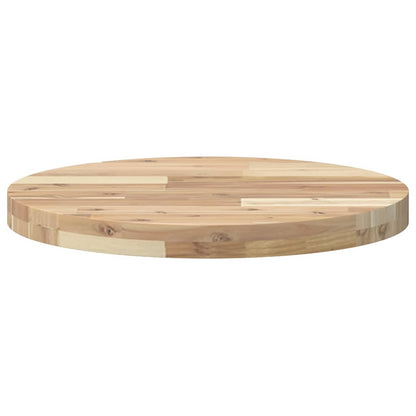 Round Acacia Wood Table Top Ø50x4 cm - Solid & Stylish Design