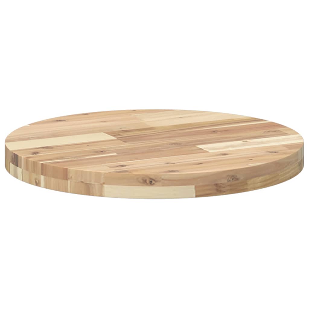 Round Acacia Wood Table Top Ø50x4 cm - Solid & Stylish Design