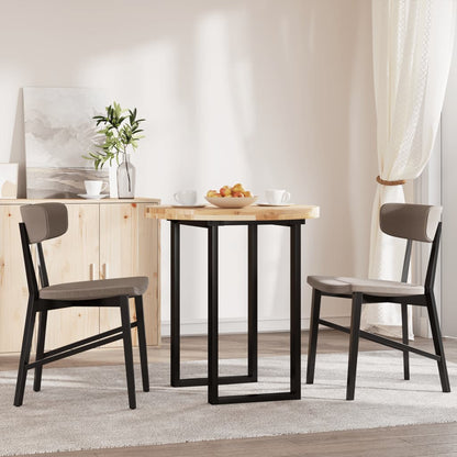 Solid Acacia Wood Round Table Top Ø70cm - Natural Finish