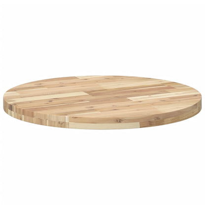 Solid Acacia Wood Round Table Top Ø70cm - Natural Finish