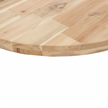 Solid Acacia Wood Round Table Top Ø70cm - Natural Finish