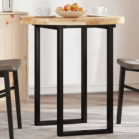 Solid Acacia Wood Round Table Top Ø70cm - Natural Finish