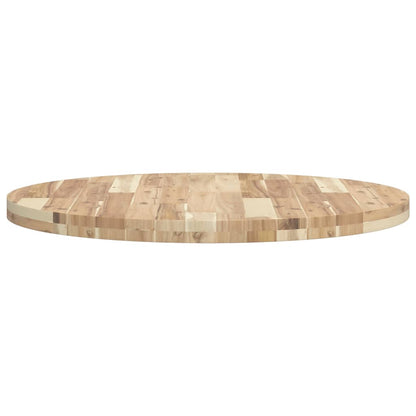 Round Solid Acacia Wood Table Top Ø80x4 cm - Natural Finish