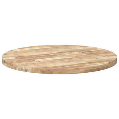 Elegant Solid Acacia Wood Table Top, Round Ø90x4 cm