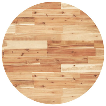 Round Solid Acacia Wood Table Top Ø70x4 cm | Natural Finish