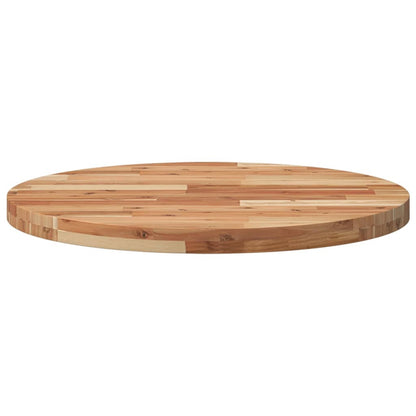 Round Solid Acacia Wood Table Top Ø70x4 cm | Natural Finish