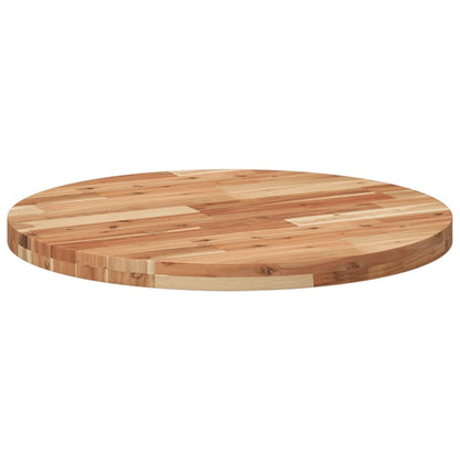 Round Solid Acacia Wood Table Top Ø70x4 cm | Natural Finish