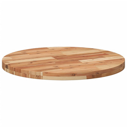 Round Solid Acacia Wood Table Top Ø70x4 cm | Natural Finish