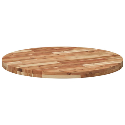 Solid Acacia Table Top, Round Ø80x4cm - Premium Wood Finish
