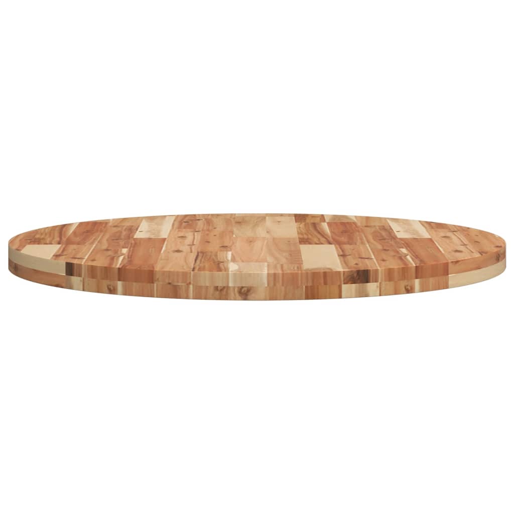 Solid Acacia Table Top, Round Ø80x4cm - Premium Wood Finish