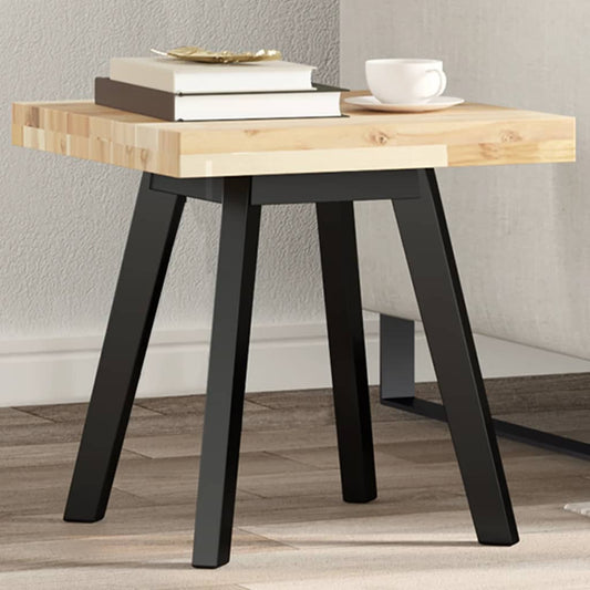 Solid Acacia Wood Table Top, Square 40x40x4 cm, Natural Finish