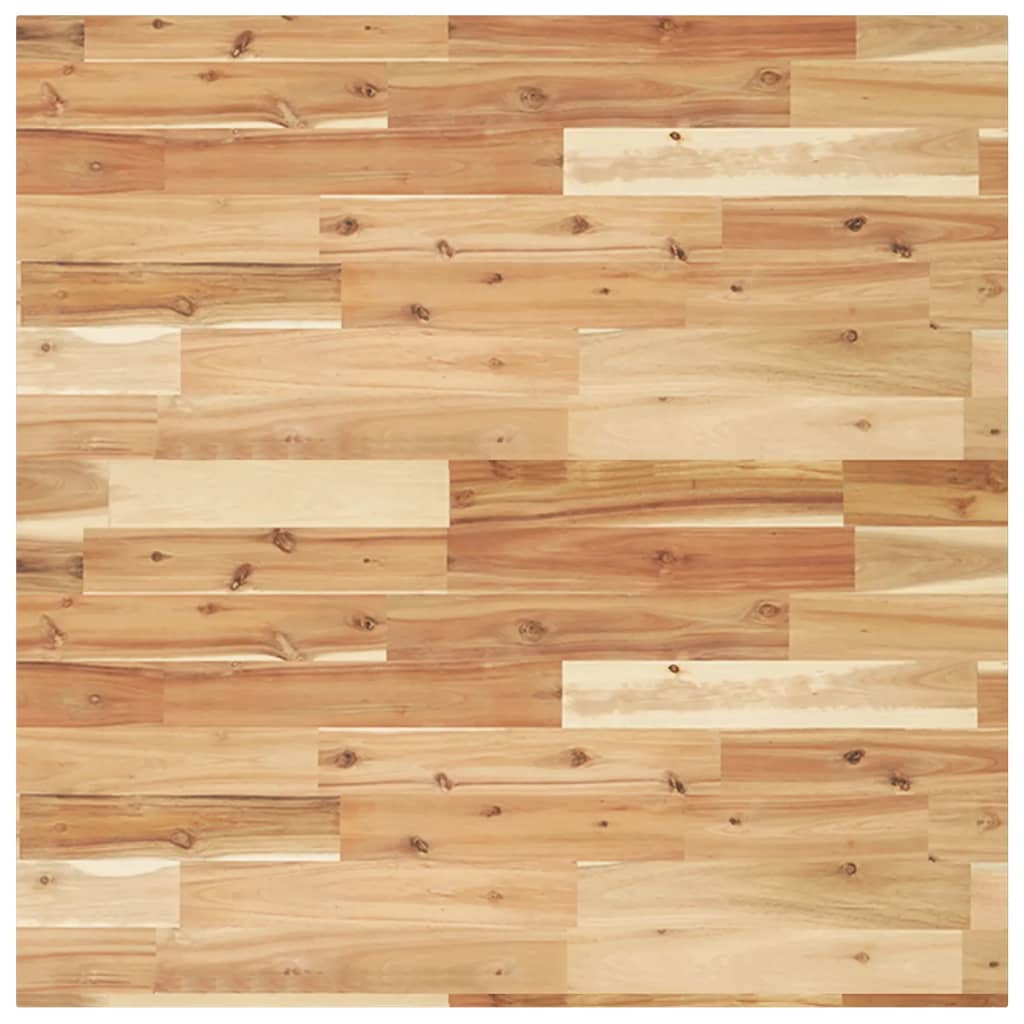 Solid Wood Acacia Square Table Top 80x80cm - Durable & Stylish