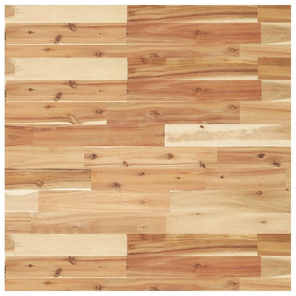 Solid Acacia Wood Table Top, Square 70x70x4 cm