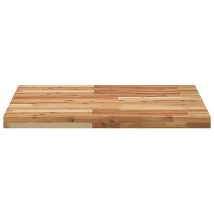 Solid Acacia Wood Table Top, Square 70x70x4 cm