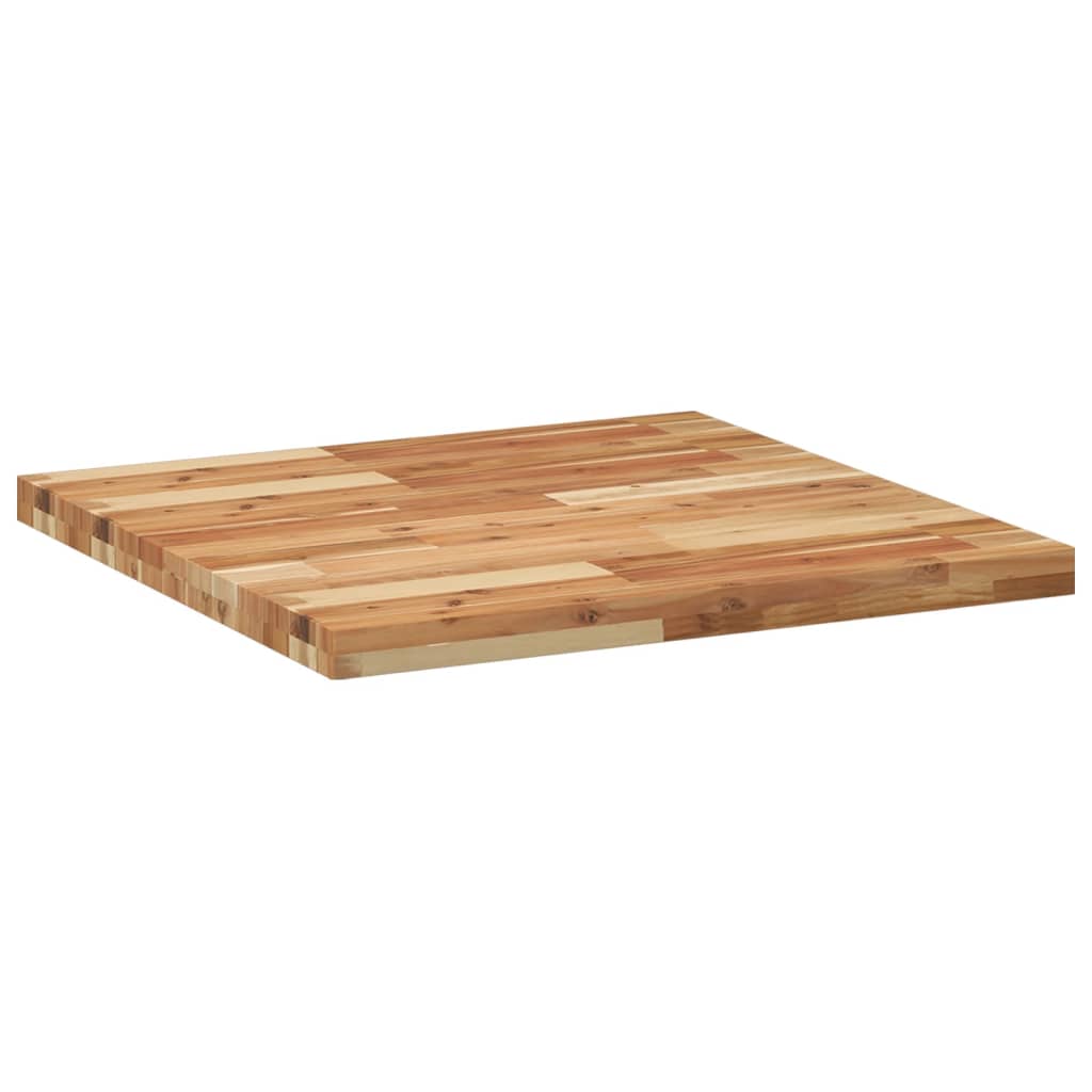 Solid Acacia Wood Table Top, Square 70x70x4 cm