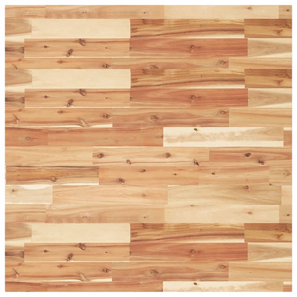 Solid Acacia Wood Square Table Top 80x80x4cm - Durable Elegance