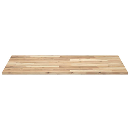 Solid Acacia Wood Table Top, Rectangular 80x70x2 cm - Durable Design
